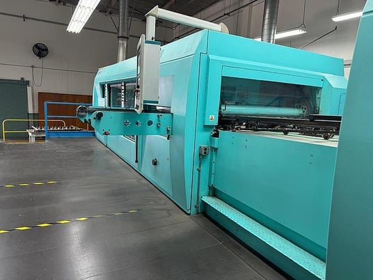 Iberica #SRK-144K, die cutter blanker machine, 7500 sheets/hr., 500/1040x700/1440mm, 2002 - Image 4