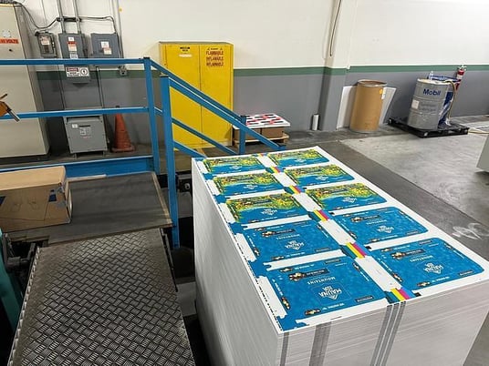Iberica #SRK-144K, die cutter blanker machine, 7500 sheets/hr., 500/1040x700/1440mm, 2002 - Image 6