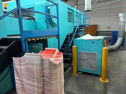Iberica #SRK-144K, die cutter blanker machine, 7500 sheets/hr., 500/1040x700/1440mm, 2002 - Image 7