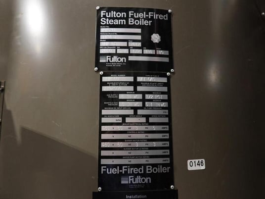 Fulton #VMP-60, Natural gas fuel fired steam boiler, 2012 - Image 4
