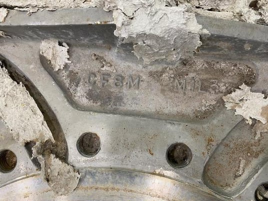 24" Emerson Clarkson #24, pneumatic Stainless steel knife gate valve - Image 2