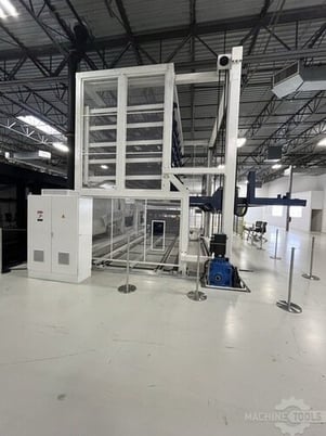 HSG #G4020V 6G, 30000 watt Raycus fiber laser with store4020 6 shelf automation, new - Image 2