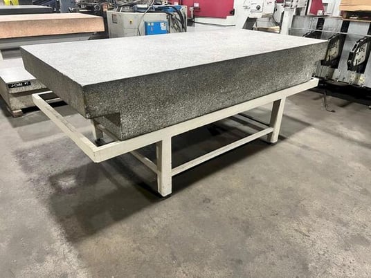 96" x 48" x 14" Granite Surface Combustion plate on stand - Image 3