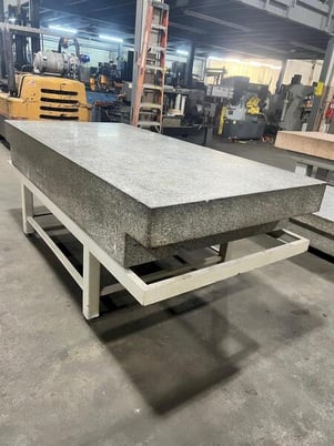 96" x 48" x 14" Granite Surface Combustion plate on stand - Image 4