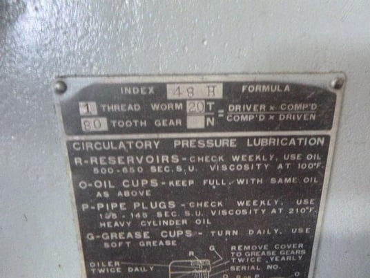 Gould & Eberhardt #48H, universal vertical gear hobber, 2.5 DP, coolant system - Image 4