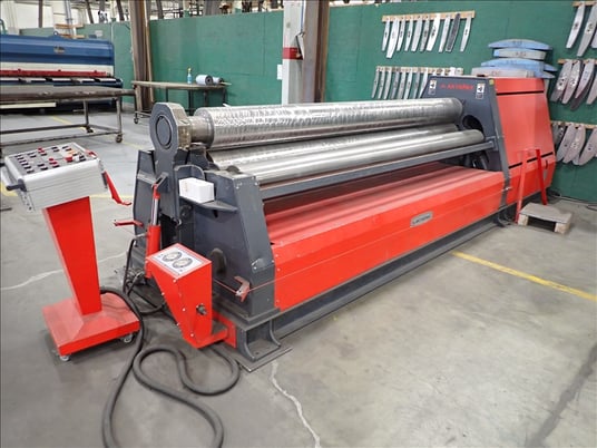 10' Akyapak #AHS30/08, 4-roll hydraulic plate rolls with Siemens Logo TDE controls, serial #SY270-232, 2018 - Image 4