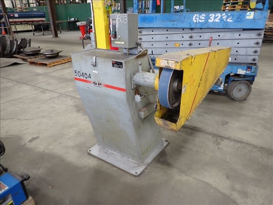 3" G & P #SS-500, belt grinder polisher, 5 HP, serial #G-11236 - Image 1