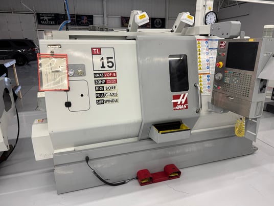 Haas #TL-15, CNC Lathe, 23" swing, 9.7" swing over cross slide, 2" bar, 8.2" diameter x 17.5" turning, A2-6 - Image 8