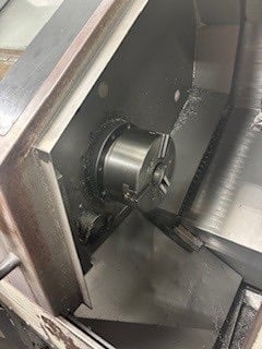 Mori Seiki #CL203, CNC Lathe, Chip Conv., 24.4" swing, 2.6" bar, 8" chuck, 15 HP, 10 station, 35oo RPM, chip - Image 6
