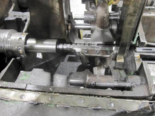 5/16" -1/2" Shimazu #Super-4A, twin spindle nut tapper, 80-140 PPM, roto blade hopper - Image 1