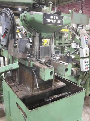 5/16" -1/2" Shimazu #Super-4A, twin spindle nut tapper, 80-140 PPM, roto blade hopper - Image 2