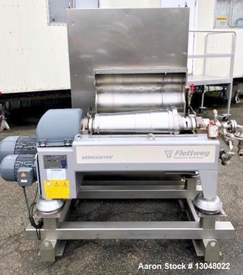 Industrial Flottweg #S3E-3/408, Decanter Centrifuge, 316 Stainless Steel, 7750 RPM, 15 KW motor 460/3/60 - Image 2