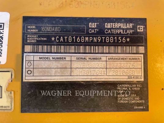 Caterpillar 160M3 AWD, Motor Grader, 5521 hours, S/N: N9T00156, 2016 - Image 6