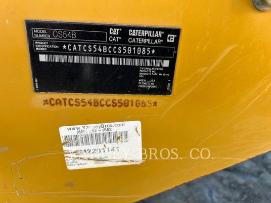 Caterpillar CS54B, Compactor, 5202 hours, S/N: CS501085, 2020 - Image 6
