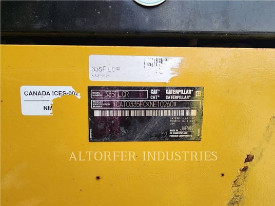 Caterpillar 335F LCR, Crawler Excavator, 6227 hours, S/N: KNE10260, 2017 - Image 6