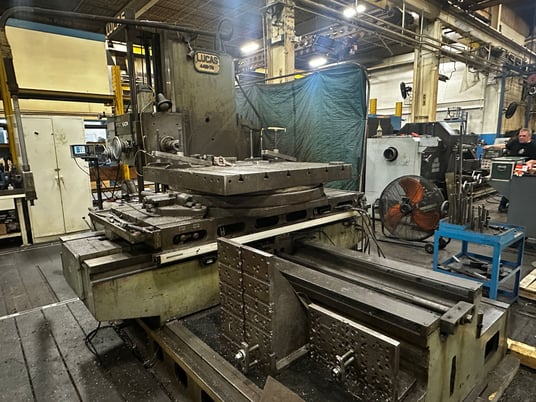 4" Lucas #441B-72, horizontal boring mill, rotary table, 3-Axis Fagor digital read out, 15 HP - Image 3