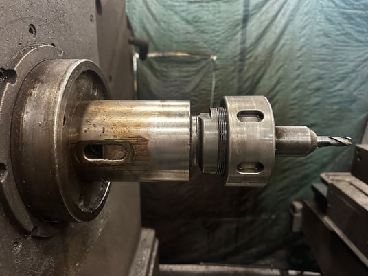 4" Lucas #441B-72, horizontal boring mill, rotary table, 3-Axis Fagor digital read out, 15 HP - Image 10