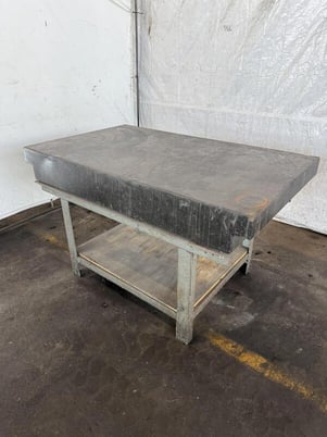 36" x 60" x 8" Granite Surface Combustion plate w/ stand - Image 1