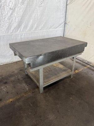 36" x 60" x 8" Granite Surface Combustion plate w/ stand - Image 2