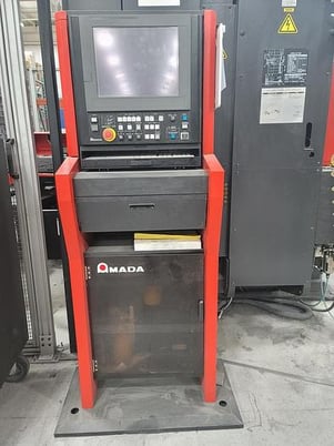 22 Ton, Amada #AE-2510NT, CNC servo driven turret punch, 50" x196" sheet, 1.45" stroke, 50" throat, 58 - Image 2