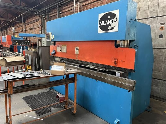 120 Ton, Haco Atlantic #FPB-200, CNC press brake, 10' overall, 102" between housing, 4.72" stroke, 9.8" - Image 2