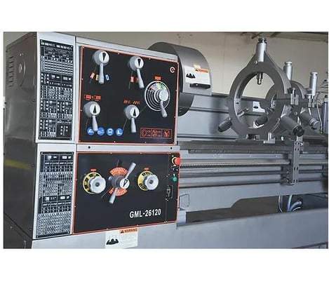 26"/35" x 120" GMC #GML-26120, precision gap lathe, 12" 3-jaw chuck, 16" 4-jaw chuck, 4-1/8" bore, D1-8 - Image 2