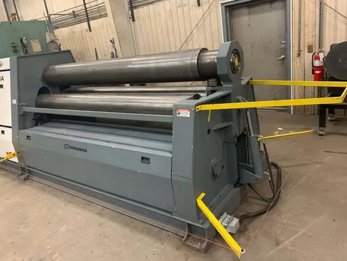 8' x 1/2" Piranha #3-2513, 3-Roll plate roll, 5 HP, 16 FPM, 11.8" top roll, 10.6" side roll diameter, digital - Image 2