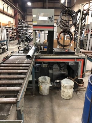 10" x 10" Marvel #V10A2, vertical tilt frame automatic feed band saw, 3 HP - Image 3
