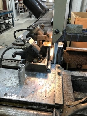 10" x 10" Marvel #V10A2, vertical tilt frame automatic feed band saw, 3 HP - Image 5