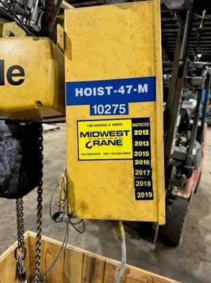 .5 Ton, Yale #KEL-1/2-15KG15S1, Electric Chain Hoist, S/N K-126025, KEL-1/2-15KG15S1 - Image 3
