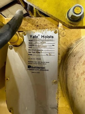 .5 Ton, Yale #KEL-1/2-15KG15S1, Electric Chain Hoist, S/N K-126025, KEL-1/2-15KG15S1 - Image 5