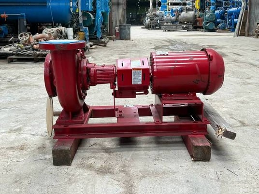 150 GPM, Bell & Gossett #E-1510, Centrifugal Pump, 5 HP, 1200 RPM, 175 PSI, 10" diameter, 5" in, 4" out (2 - Image 4
