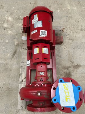 150 GPM, Bell & Gossett #E-1510, Centrifugal Pump, 5 HP, 1200 RPM, 175 PSI, 10" diameter, 5" in, 4" out (2 - Image 7