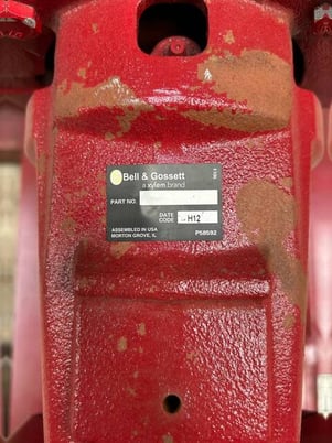 150 GPM, Bell & Gossett #E-1510, Centrifugal Pump, 5 HP, 1200 RPM, 175 PSI, 10" diameter, 5" in, 4" out (2 - Image 9