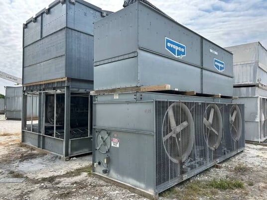 325 Ton, Evapco #PMC-325E, Sngl Tower Ammonia Evaporative Condenser, 400 psig, 50900 cfm, R-717, 3 HP pump w/ - Image 3