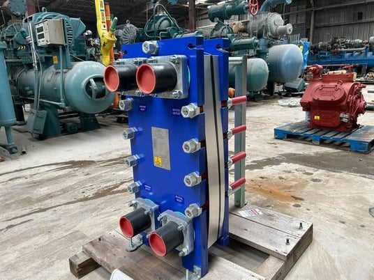 109 sq.ft., Alfa-Laval #M10-BWFD, Plate Heat Exchanger, 300/150 PSI @ 200°F, 2015 - Image 1