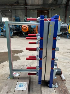 109 sq.ft., Alfa-Laval #M10-BWFD, Plate Heat Exchanger, 300/150 PSI @ 200°F, 2015 - Image 7