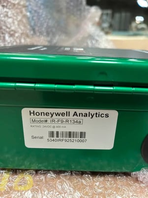 Honeywell Analytics #IR-F9-R134A, infrared refrigerant gas detection sensor, Manning AirScan Transmitter, 24 - Image 2