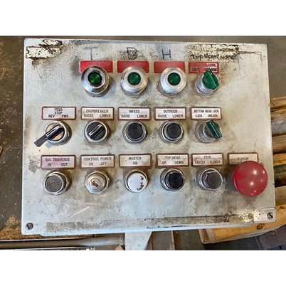 2 4" x 4" Yates American #B-26, top & bottom rough lumber planer, 24" x 4" open capacity - Image 5