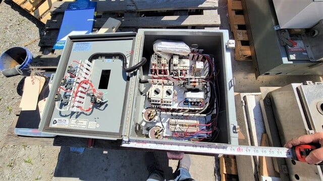 LOT of Miscellaneous Electrical control boxes, Disconnects, PLCs, etc, 4 Full Pallet minimum, carbon steel & - Image 2