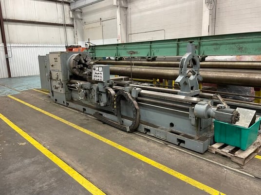 36" x 135 Lansing #G.36-135/8, hollow spindle lathe, 158" bed, variable speed spindle, Modul/Metric/Whitworth - Image 1