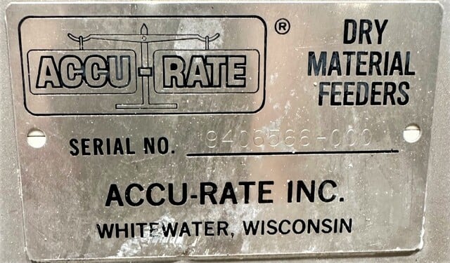 2.5" diameter, Accu-Rate, Screw Feeder, 10" diameter Inlet, 2.5" x 24" x 32.5" H Hopper, 1 HP, 208-230/460 V - Image 6