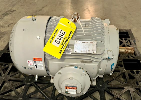 20 HP 1180 RPM Siemens, Electric Motor, VFD-Rated, Frame 286T, 3 Phase, 60 Hz, 54/27 Amps, 230/460 V - Image 1