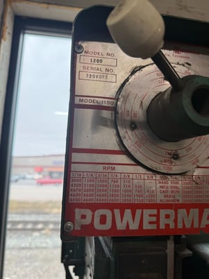 15" Powermatic #1150, drill press - Image 2