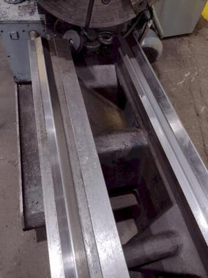 38" x 120" Poreba #TPL-90/M, hololow spindle lathe, 28" chk, 4-jaw, 12-1/2"hole, 5-250 RPM, forward & reverse - Image 7