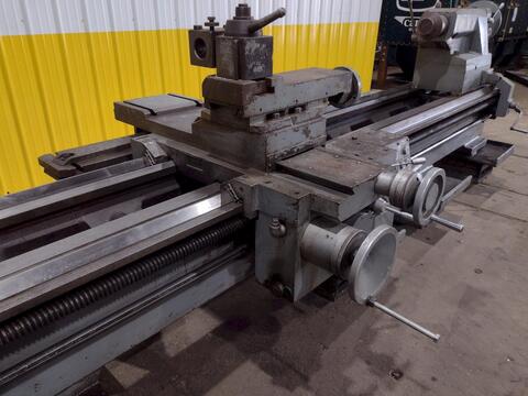 38" x 120" Poreba #TPL-90/M, hololow spindle lathe, 28" chk, 4-jaw, 12-1/2"hole, 5-250 RPM, forward & reverse - Image 8