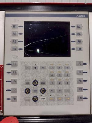 2-3/8" x 2-3/8" x 1/4" Simasv #CHV3360-NC, hydraulic angle bending rolls, 7" roll diameter, 10 RPM, 2001 - Image 10