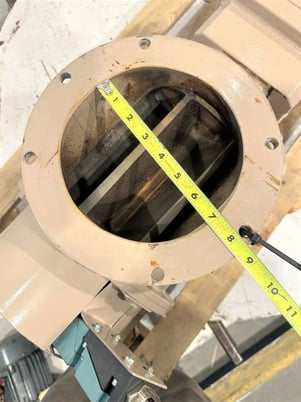 7" Rotary Airlock w/Drive, Carbon Steel, 7" Inlet/Outlet, 11" H Inlet to Outlet, 0.55 kW, 230/400 V - Image 6