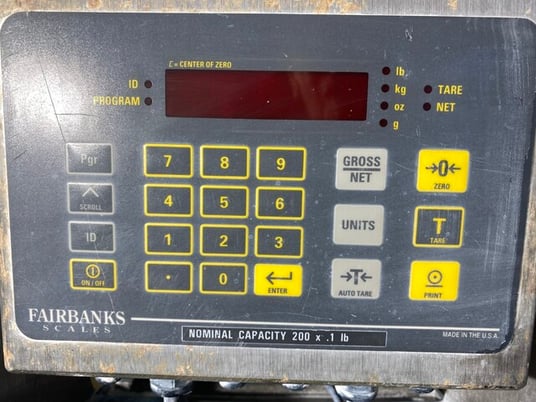 200 lb. Fairbanks-Morse, Manual Check Weigh Scale w/Table, 17" x 22" Scale Platform - Image 3