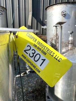 40 gallon Stainless Steel Tank, 20" diameter x 36" Tall - Image 2